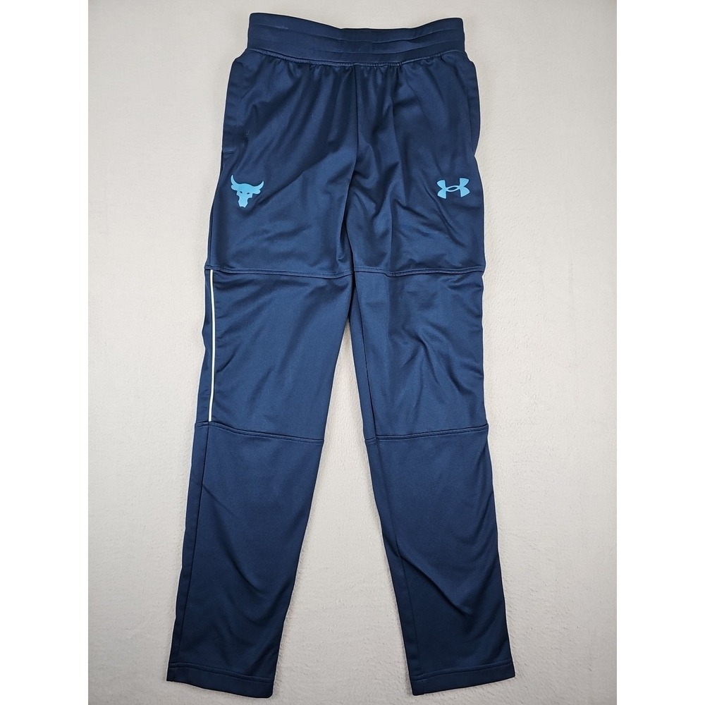 Under Armour Project Rock Navy Blue‎ Joggers Men's Size Small 1357201